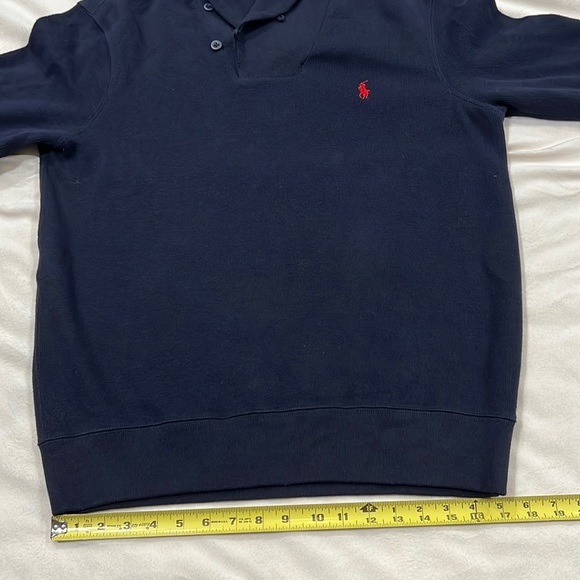 Polo Ralph Lauren Men’s Navy Blue Pullover Shawl Collar Size M - Picture 7 of 11